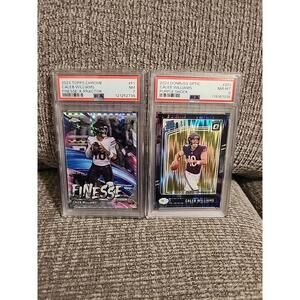 Lot Of 2 Caleb Williams RC. PSA 8 & PSA 7. X-Fractor, Purple Shock
